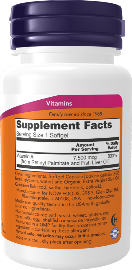 Vitamin A 25,000 Softgels