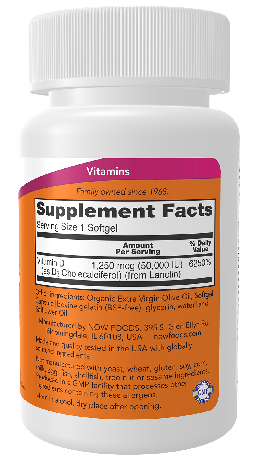 Vitamin D3 50,000 IU Softgels