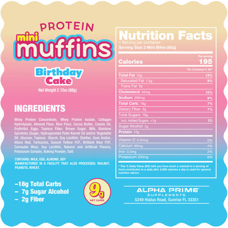Alpha Prime Bites Muffin Minis