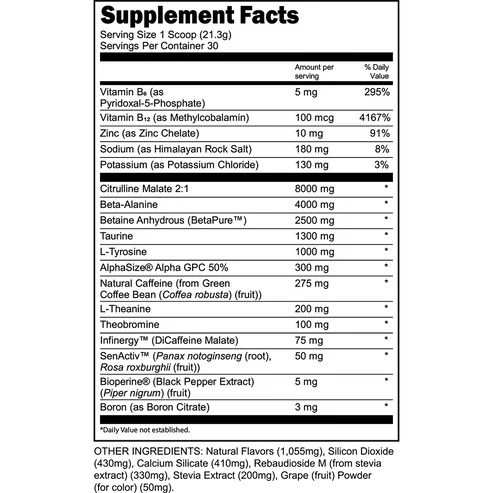 Bulk Black Pre-Workout