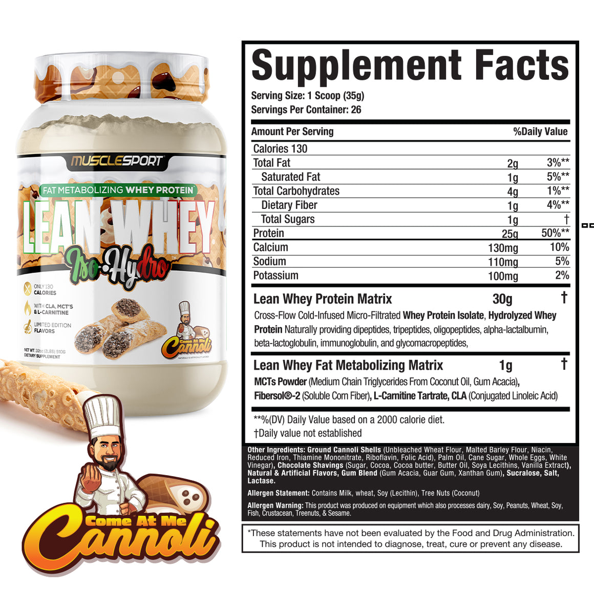 Lean Whey® Iso Hydro Gourmet Protein 2lb