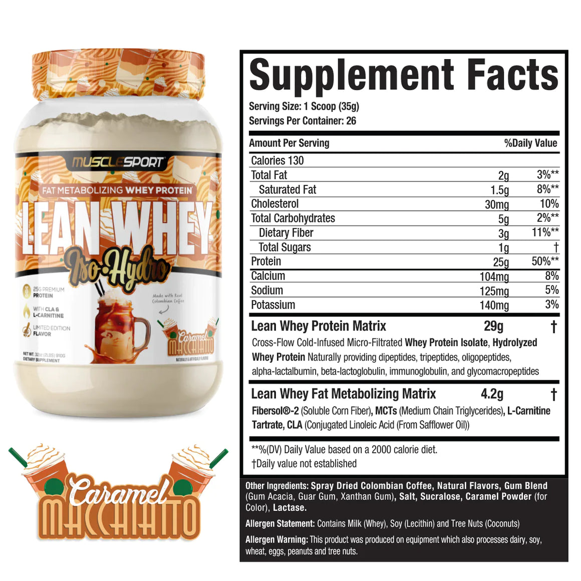 Lean Whey® Iso Hydro Gourmet Protein 2lb