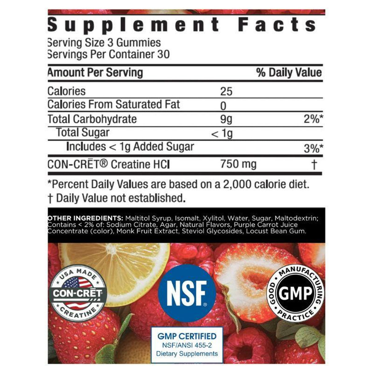 CON-CRET Creatine HCL Gummies