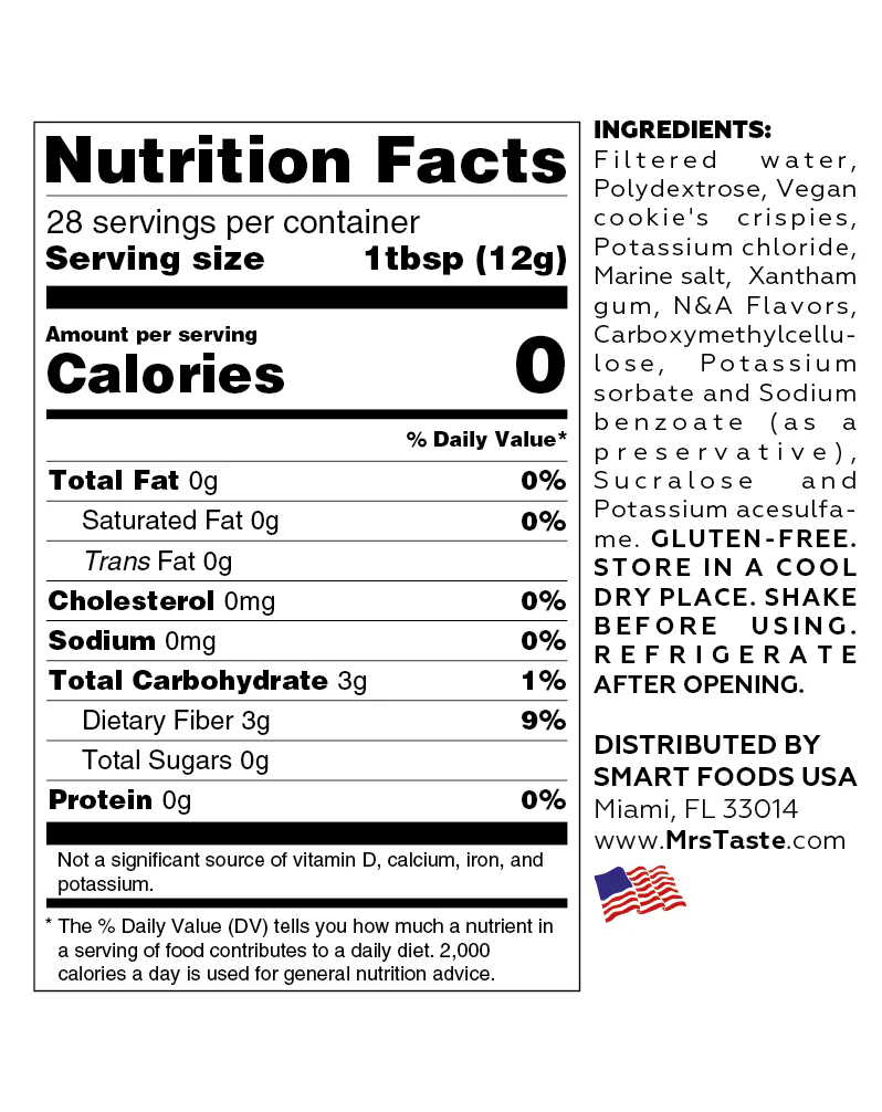 Mrs. Taste Zero Calorie Syrups