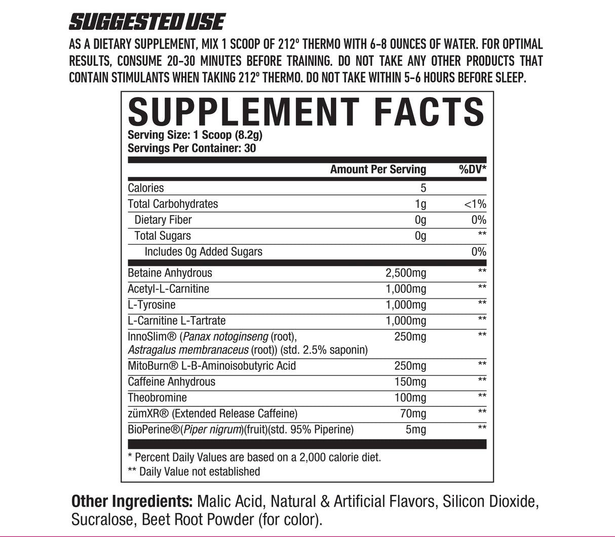 212° Thermo High-Powered Thermogenic