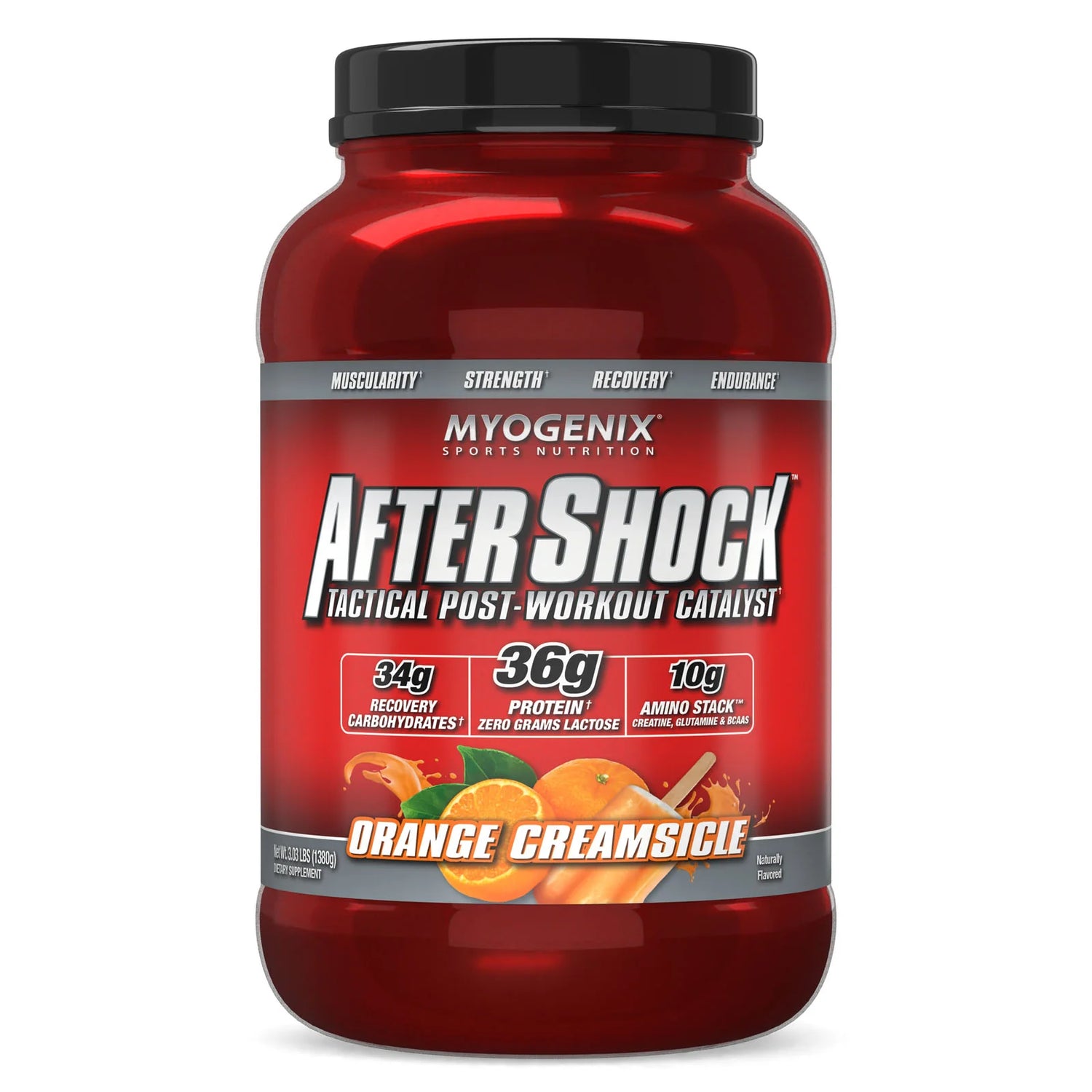 Aftershock Recovery is a powerful blend designed to accelerate your post-workout recovery. Combining fast-absorbing protein, glycogen-replenishing carbohydrates, and essential recovery ingredients, it helps you rebuild muscle and restore energy quickly.
