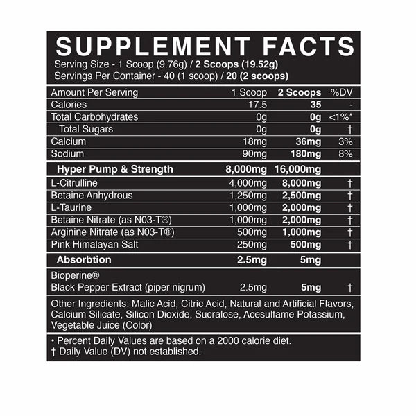 PUMP Stim-Free Pre-workout