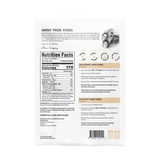 Rice 'N Grinds - Single Serving