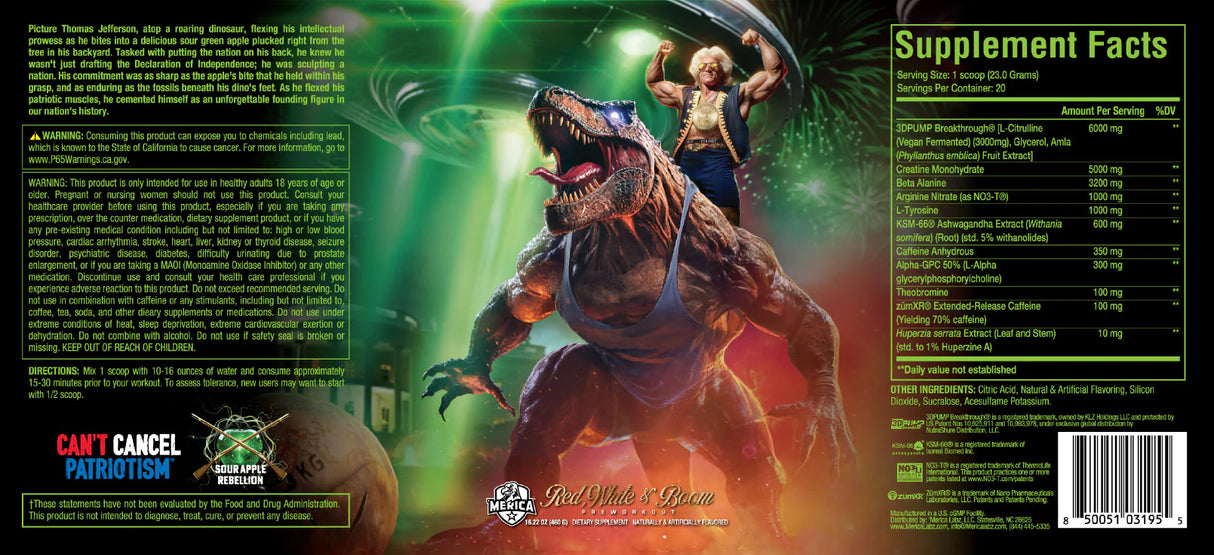 Red, White, & Boom Pre-workout