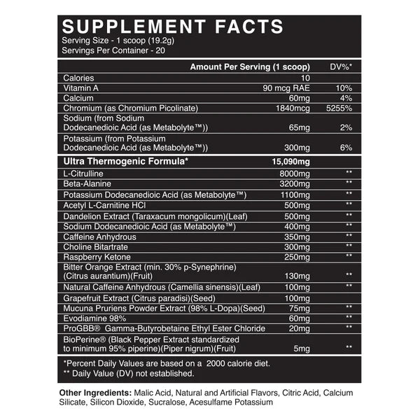 SCORCH Ultra Thermogenic Pre-workout