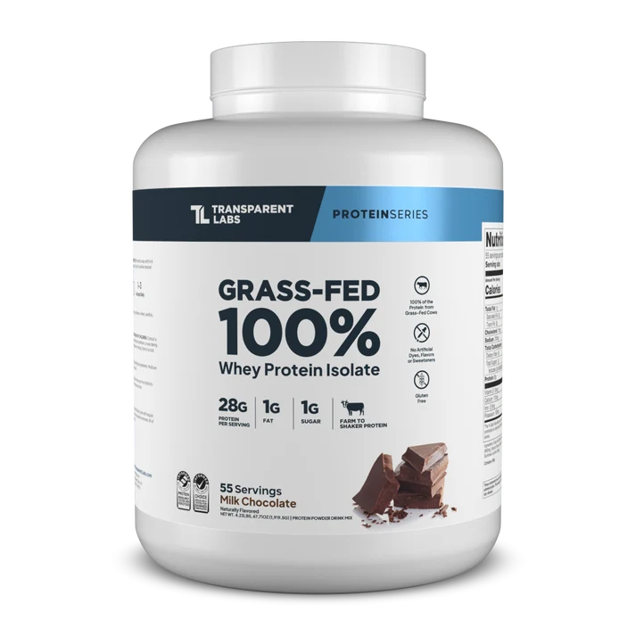 100% Grass-Fed Whey Protein Isolate 4 lbs