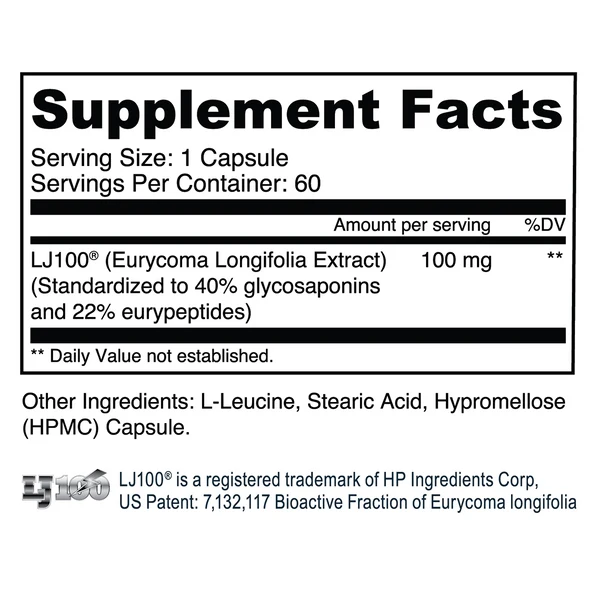 LJ100 Tongkat Ali testosterone support - buy near Pittsburgh at Commonwealth Nutrition