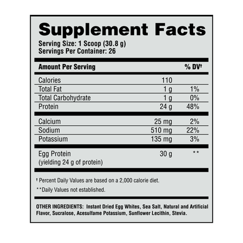 Egg-Cellent Premium Grade Pure Egg Protein Powder