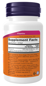 Vitamin D-3 5000 IU Softgels