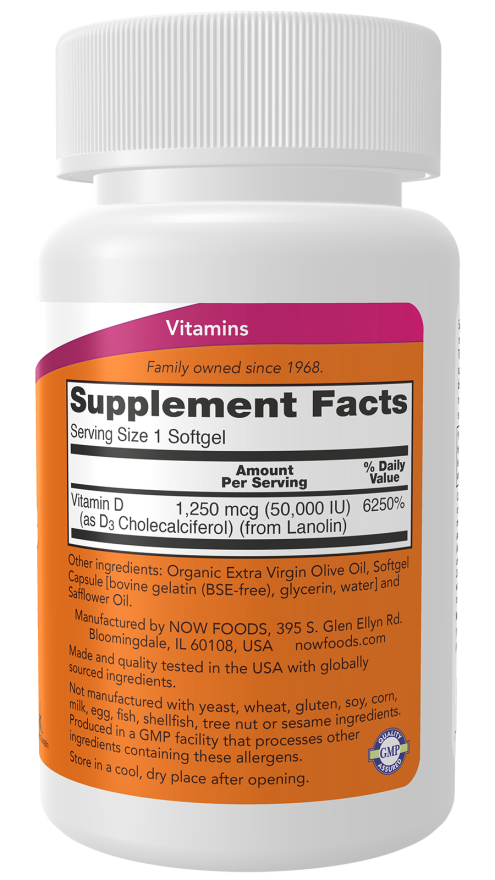 Vitamin D3 50,000 IU Softgels