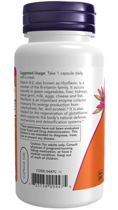 Vitamin B-2 100 mg Veg Capsules