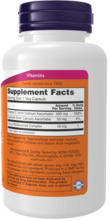 Vitamin C-500 Calcium Ascorbate-C Veg Capsules