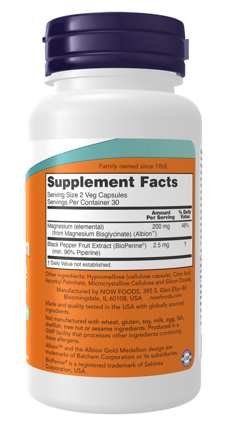 Magnesium Glycinate with BioPerine® Veg Capsules