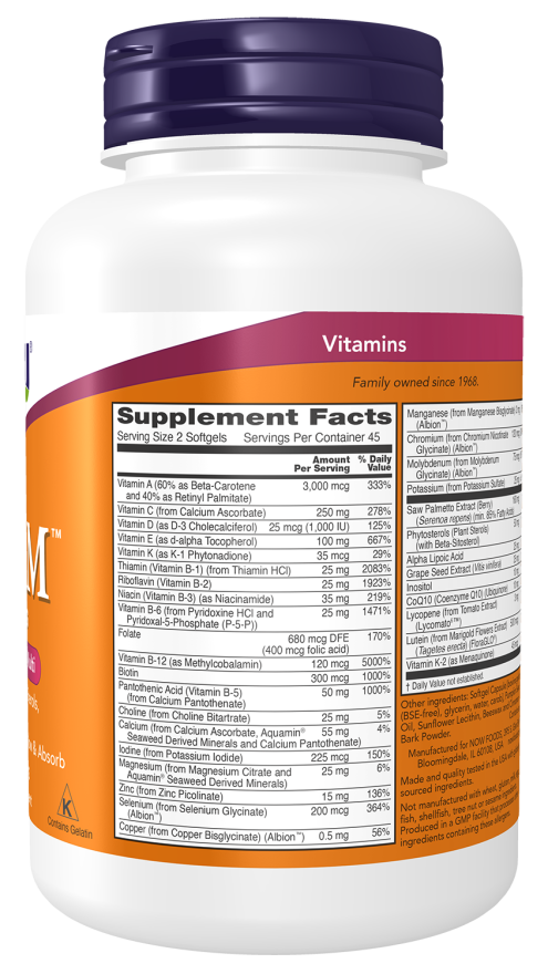 Adam™ Men's Multiple Vitamin Softgels