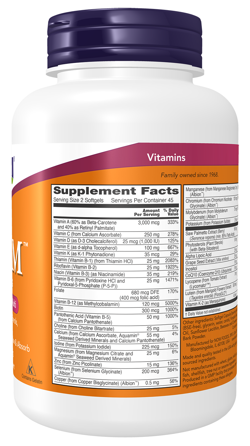 Adam™ Men's Multiple Vitamin Softgels