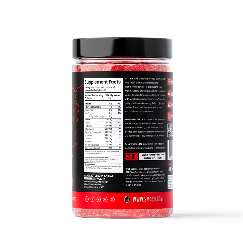 Smash Pre-workout Gummies