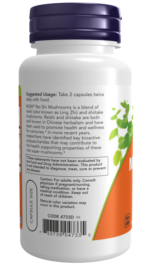Rei-Shi Mushrooms 270 mg Veg Capsules
