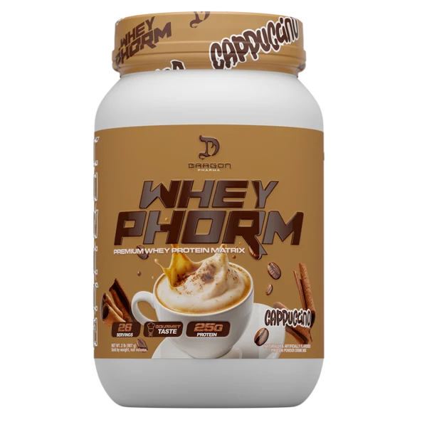 Dragon Pharma WheyPhorm Cappuccino protein powder - Pittsburgh supplement store near me