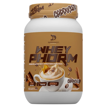 Dragon Pharma WheyPhorm Cappuccino protein powder - Pittsburgh supplement store near me