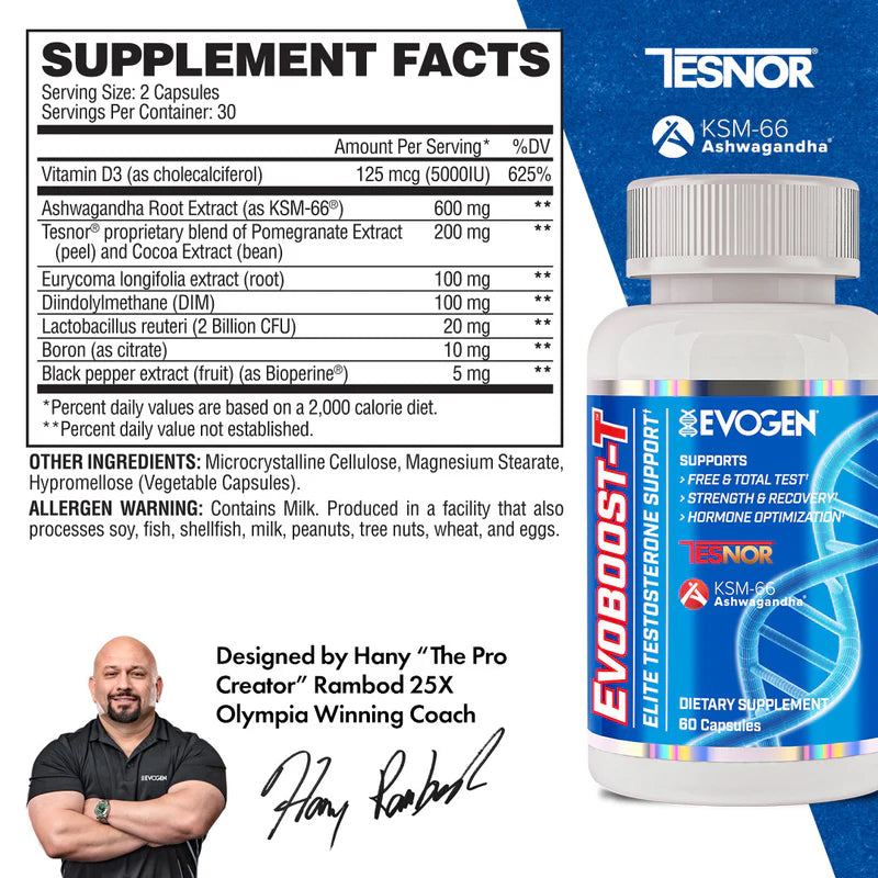 Evogen EvoBoost-T Testosterone Booster