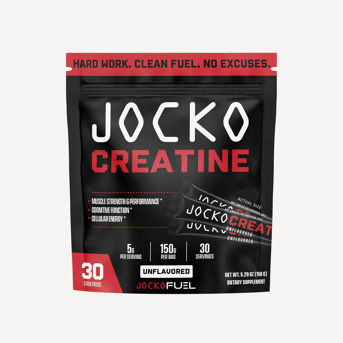 Jocko Creatine 30 Serving Stick Packs