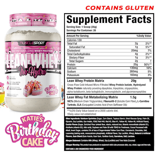 Lean Whey Iso Hydro Gourmet Protein 2LB