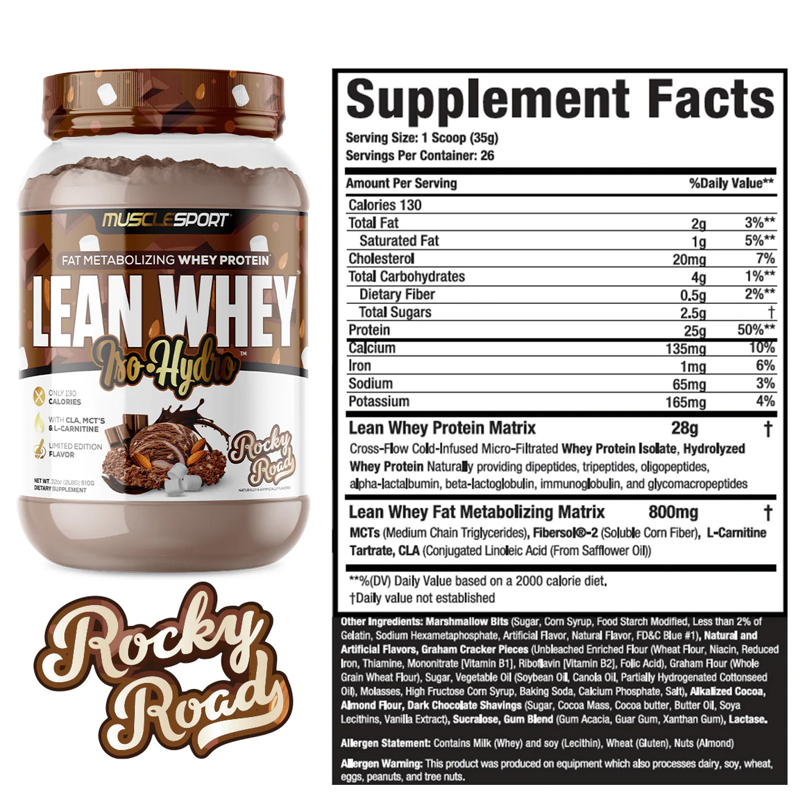 Lean Whey Iso Hydro Gourmet Protein 2LB