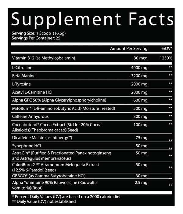 Manhattan Project: Thermogenic Pre-workout