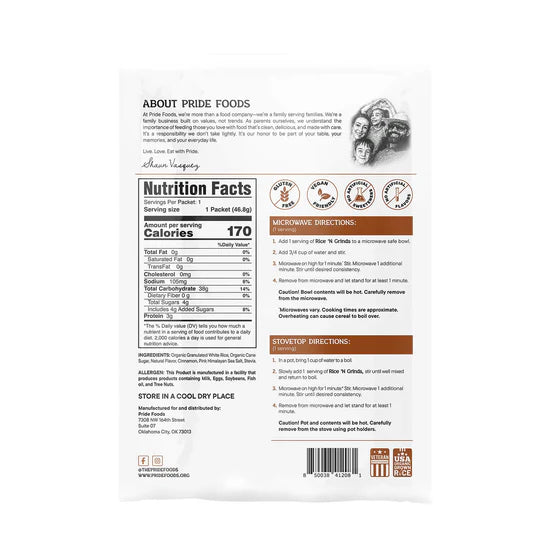 Rice 'N Grinds - Single Serving