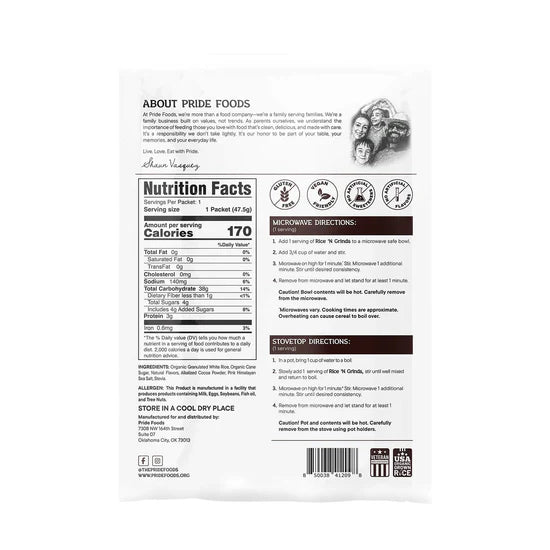 Rice 'N Grinds - Single Serving