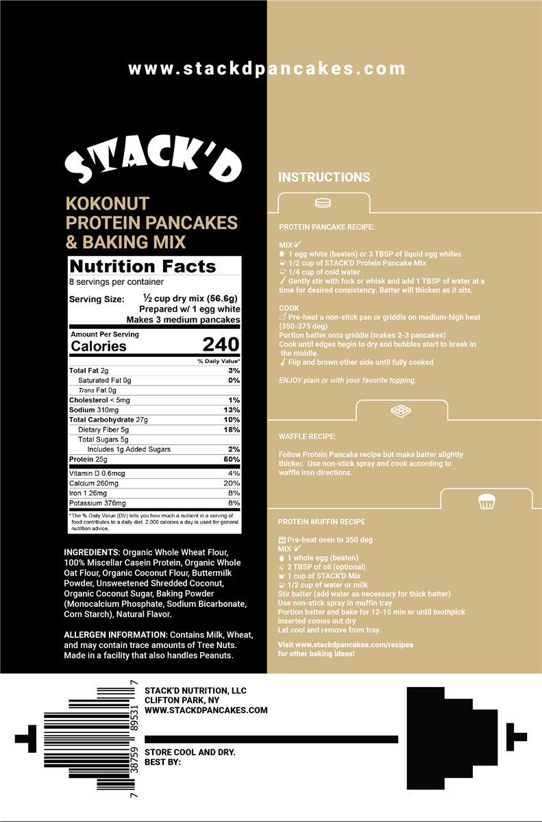 Stack'd Protein Pancakes