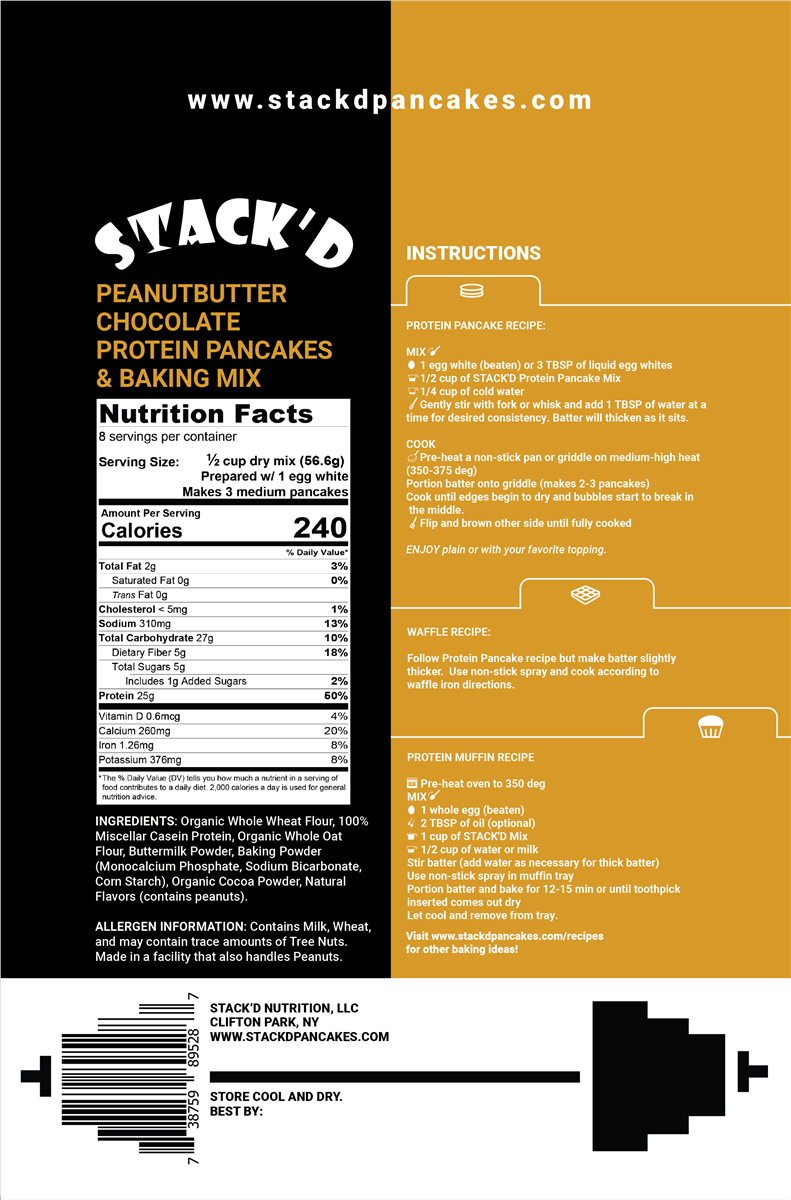 Stack'd Protein Pancakes