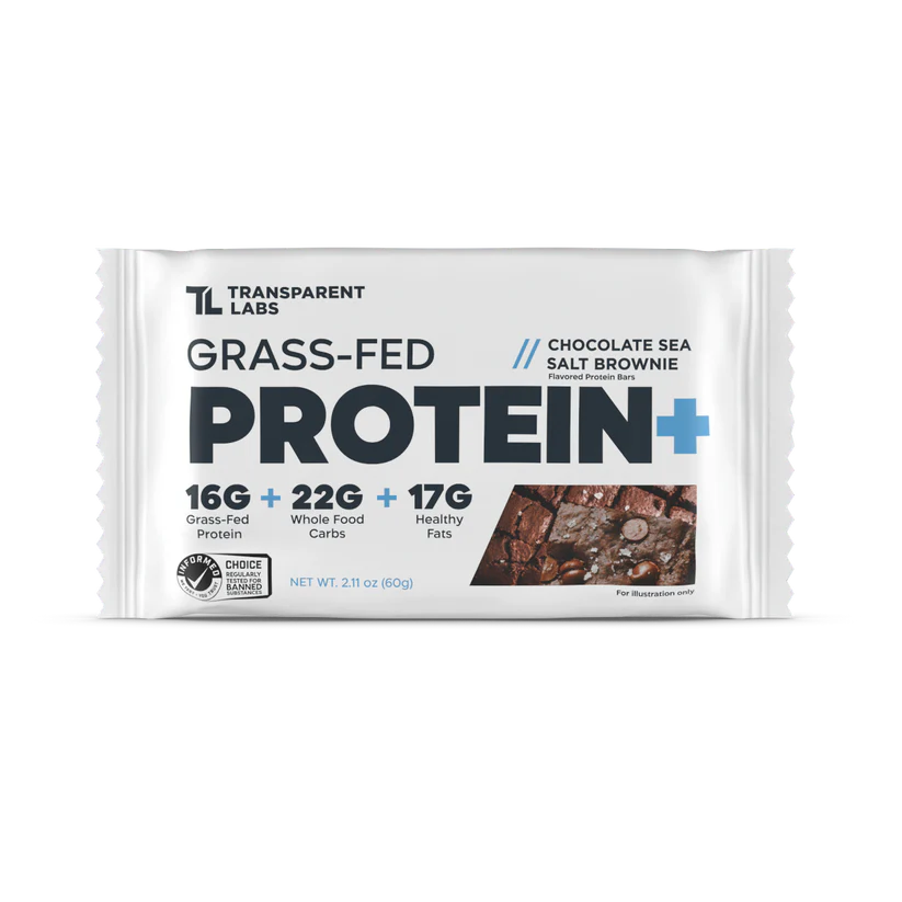 Transparent Labs Grass-Fed Protein+ Bars