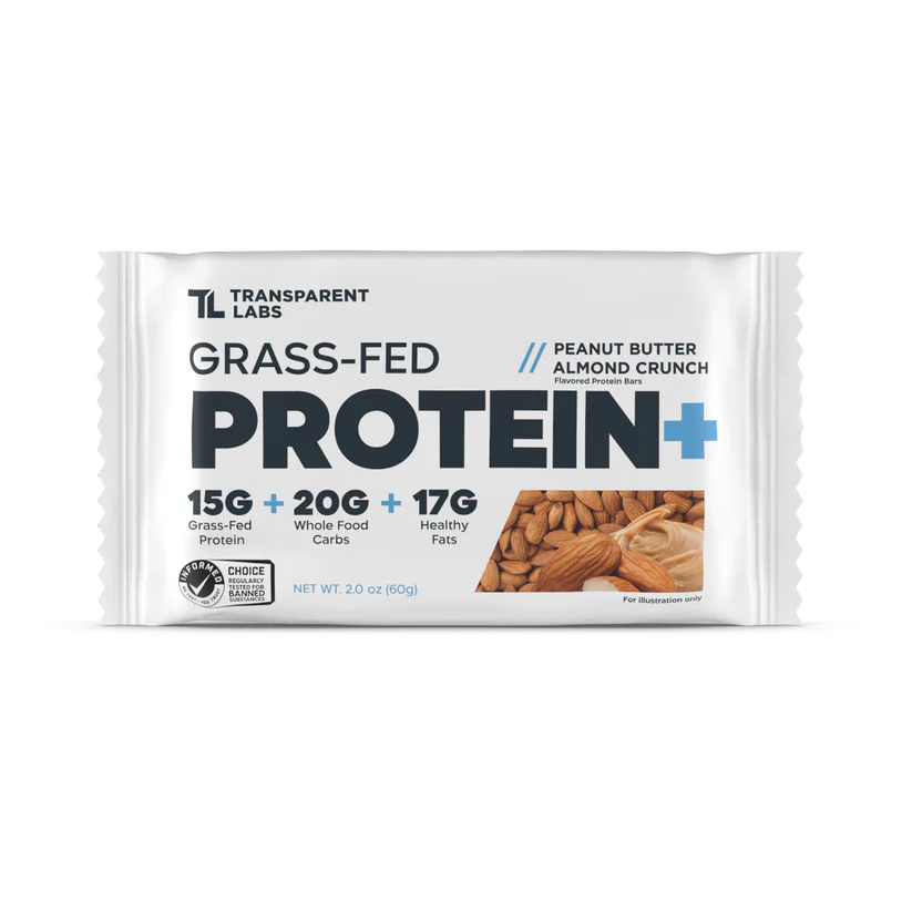 Transparent Labs Grass-Fed Protein+ Bars