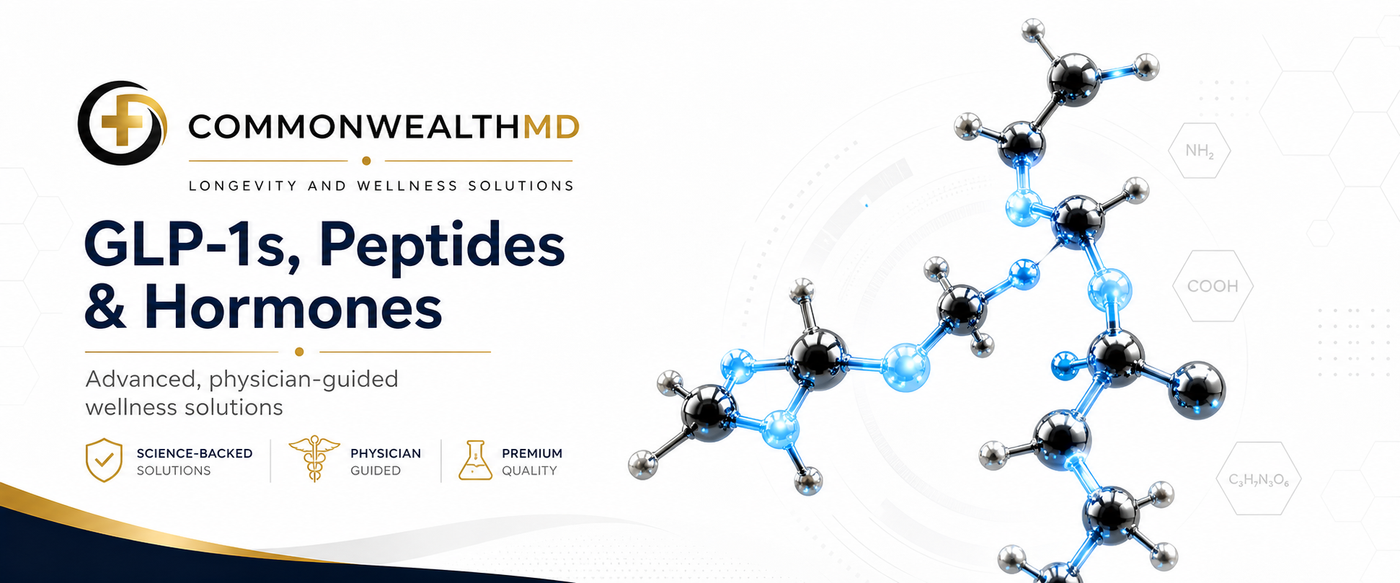 CommonwealthMD providing GLP-1, peptide, and hormone therapy services near Pittsburgh.