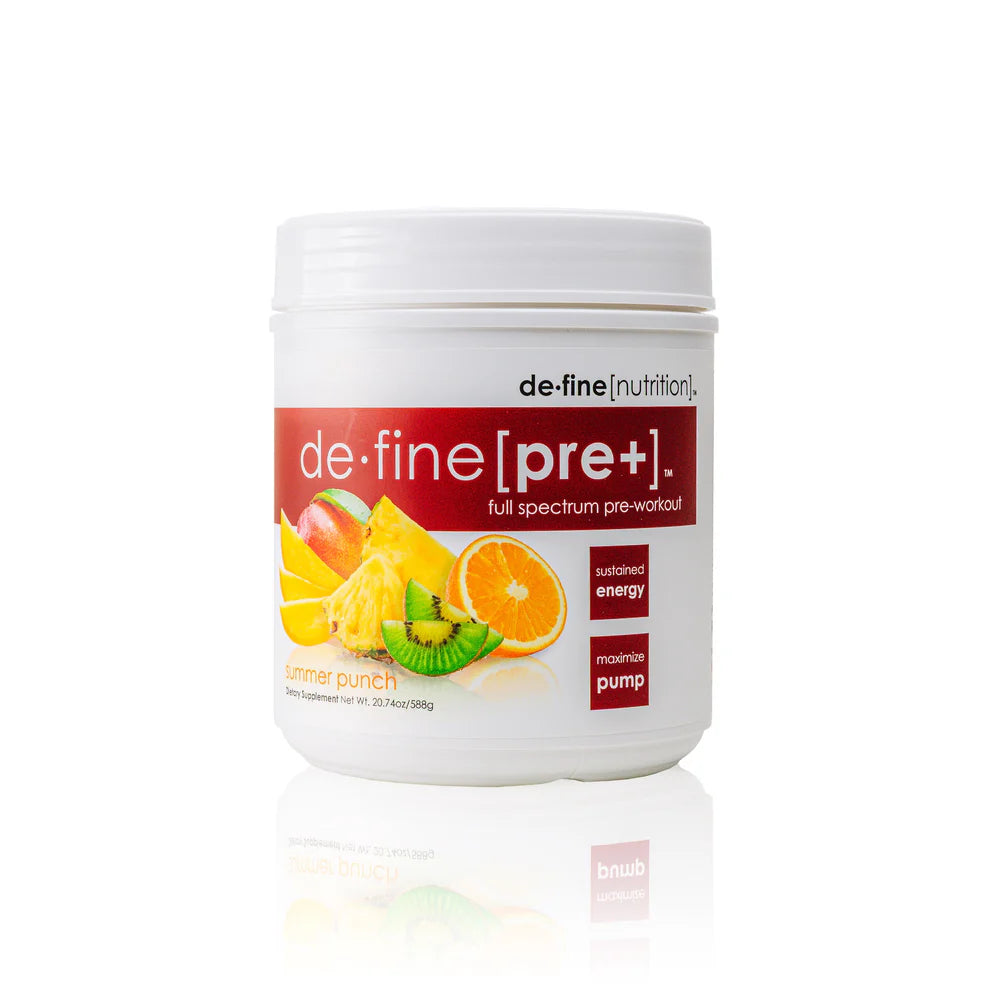 Define Pre+ Pre-Workout Supplement - Enhanced Performance & Energy ...