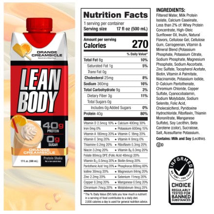 Lean Body Ready-to-Drink Protein Shake