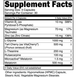 Sleep and Recover supplement facts - Commonwealth Nutrition Pittsburgh PA