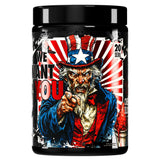  Souls 4 Sale Cherry Slushy pre-workout container on a gym bench, ready for an intense workout.